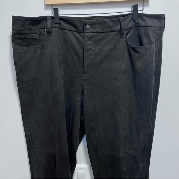 NYDJ Skinny Pants In Faux Suede Size 18 - Picture 4 of 14